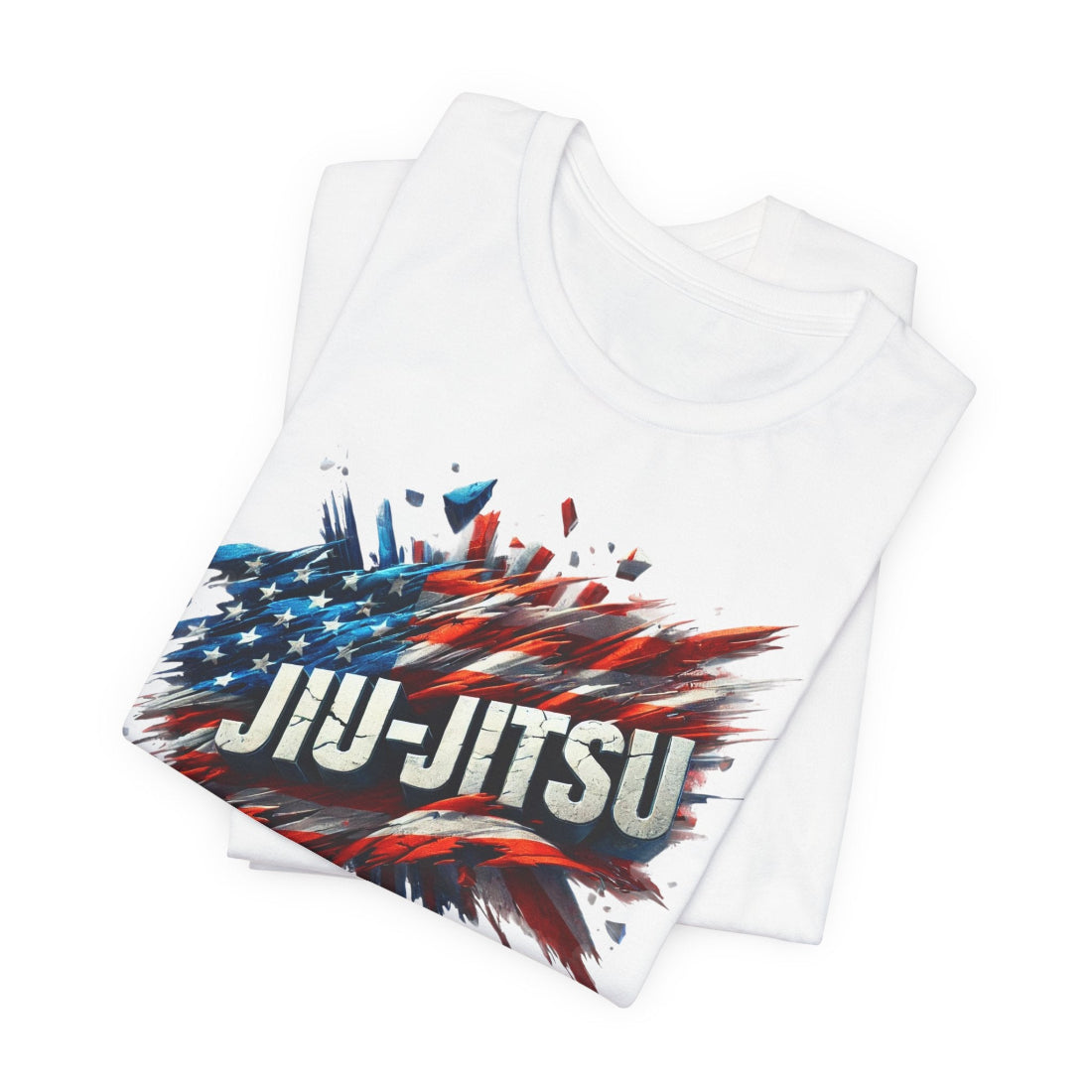 American_Jiu-Jitsu_Tee White Closeup