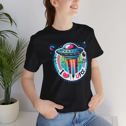 I Love UFOs Sci-Fi Gift Store Shirt Black