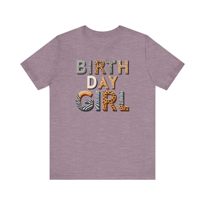 Animal Print Birthday Girl Gift Store Shirt