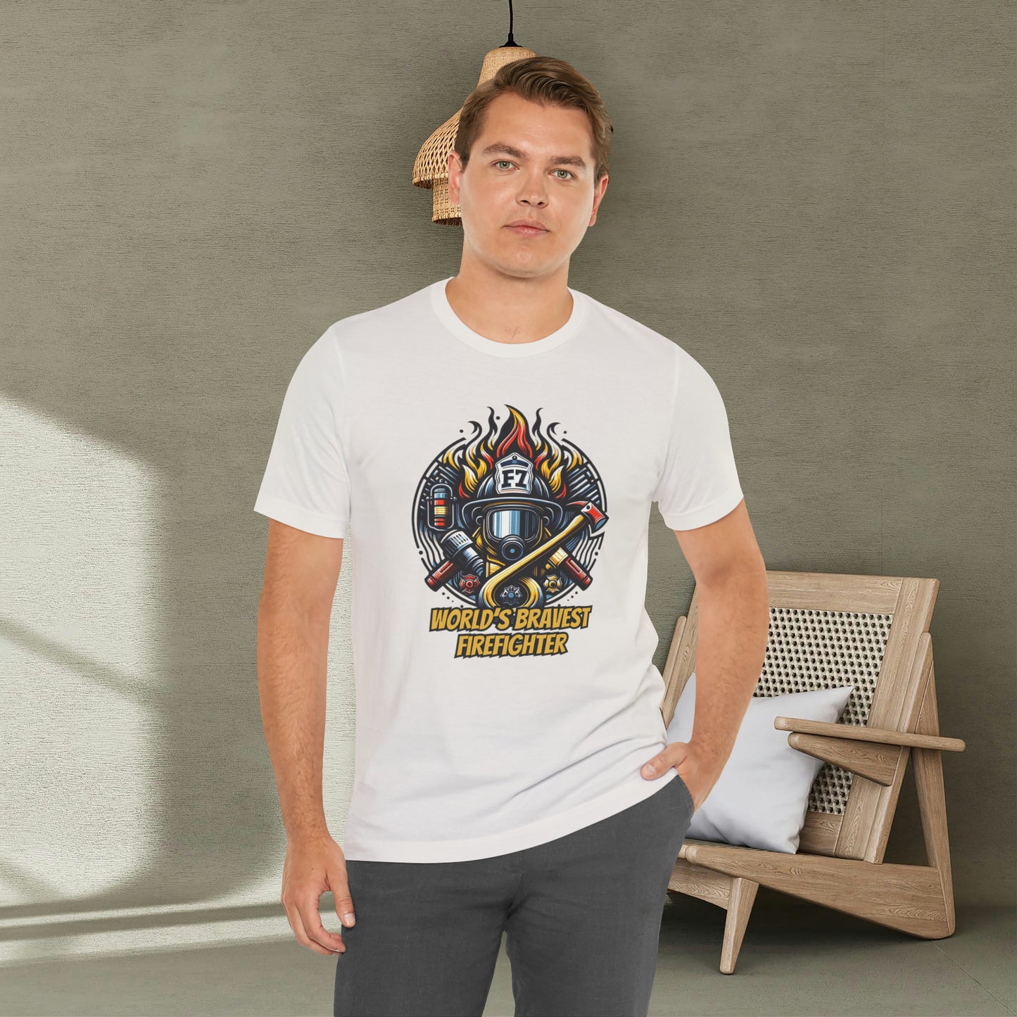 Worlds Bravest Firefighter Shirt