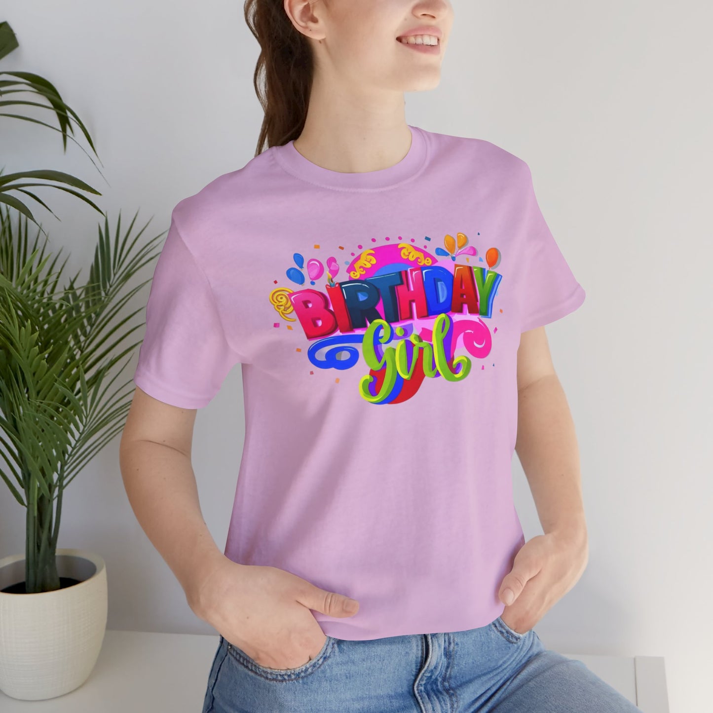 Vibrant Birthday Girl Gift Store Shirt