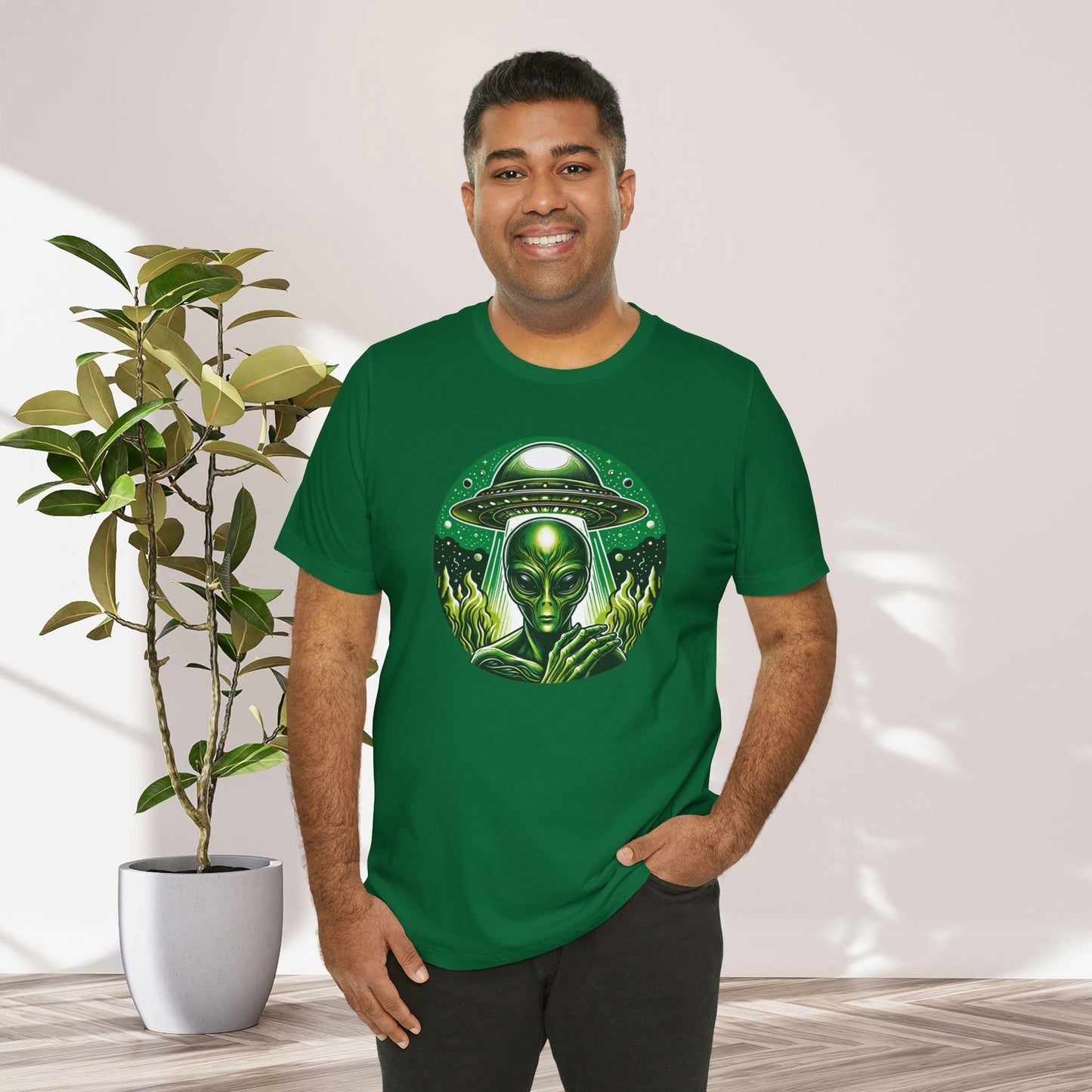 Green Alien Sci-Fi Gift Store Shirt