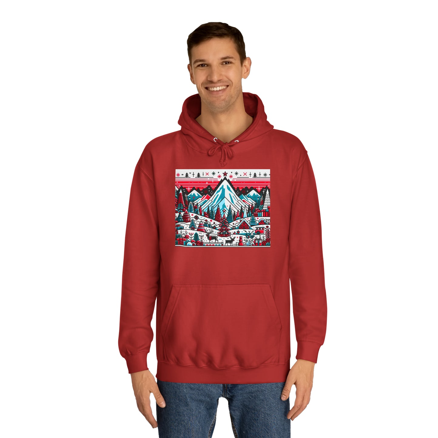 Ugly Christmas Hoodie Red