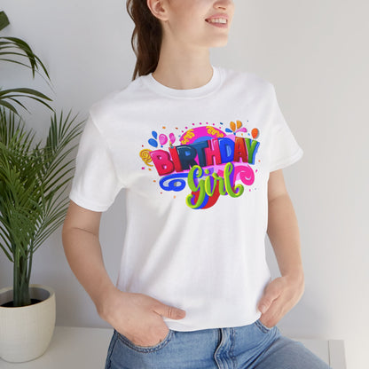 Vibrant Birthday Girl Gift Store Shirt