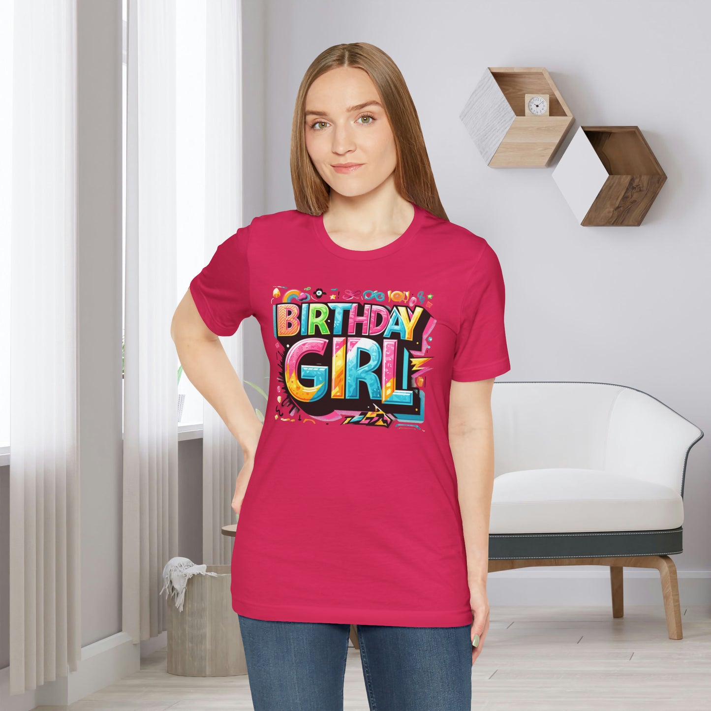 90s Themed Birthday Girl Gift Store Shirt