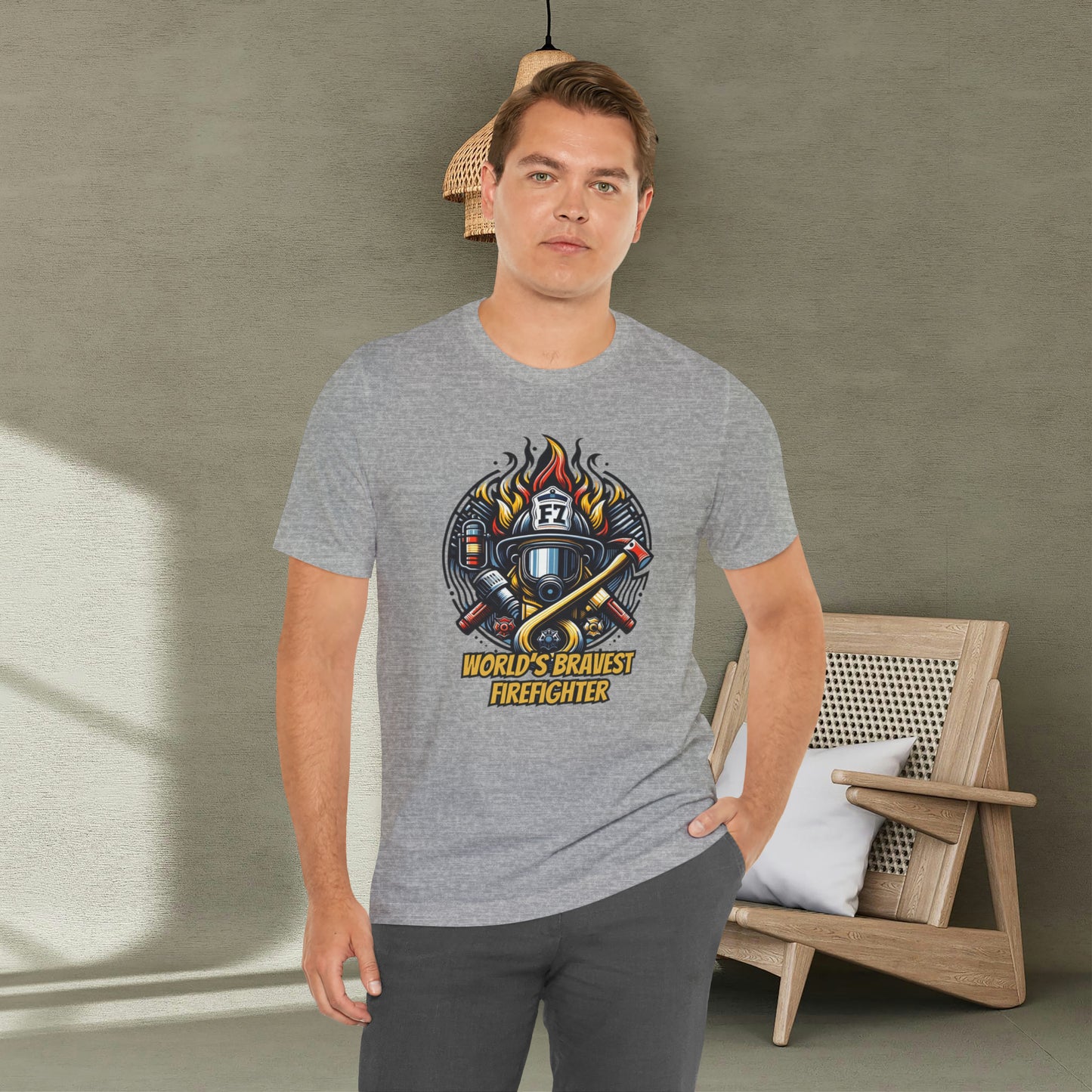 Worlds Bravest Firefighter Shirt