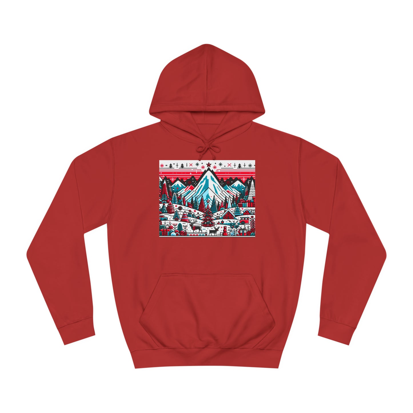 Ugly Christmas Hoodie Red