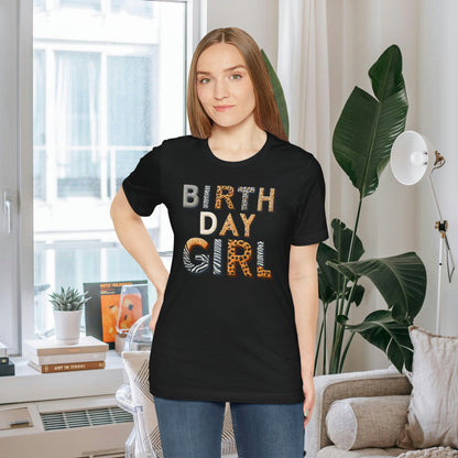 Animal Print Birthday Girl Gift Store Shirt