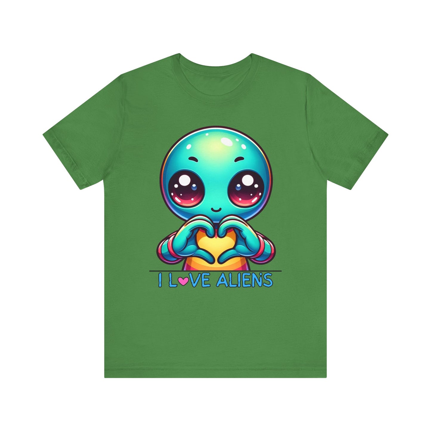 Colorful I love Aliens Gift Store Shirt