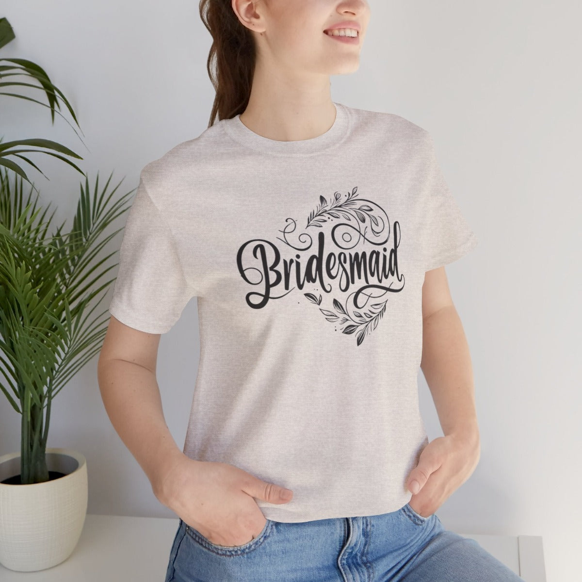 Bridesmaid Wedding Gift Store Shirt Heather Dust