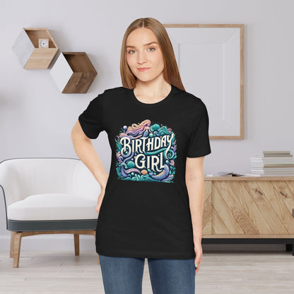 Mermaid Birthday Girl Gift Store Shirt