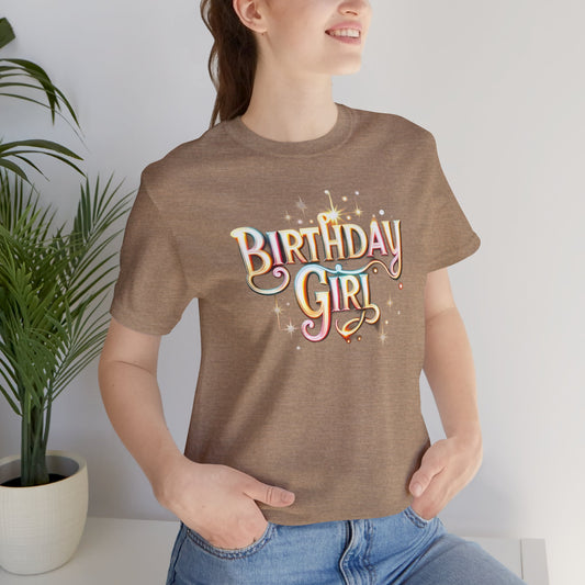 Glowing Birthday Girl Gift Store Shirt