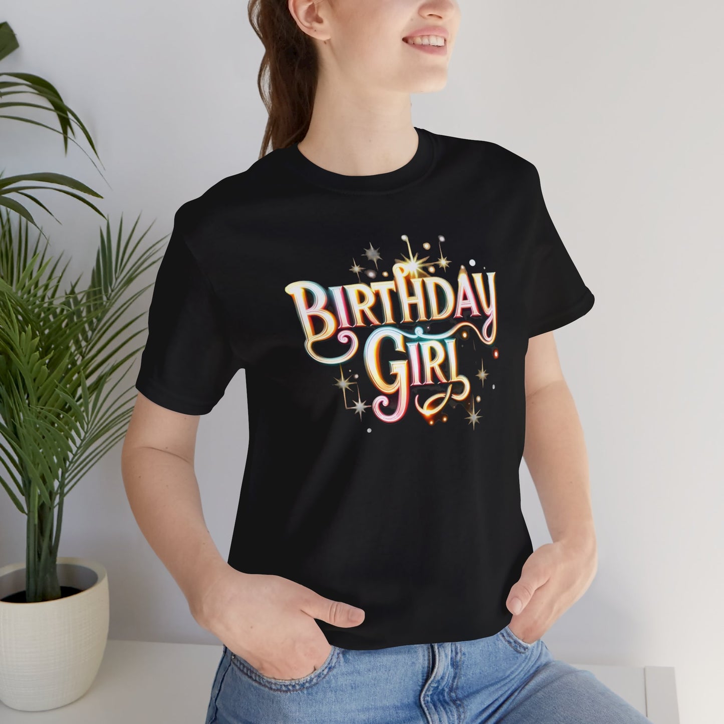 Glowing Birthday Girl Gift Store Shirt