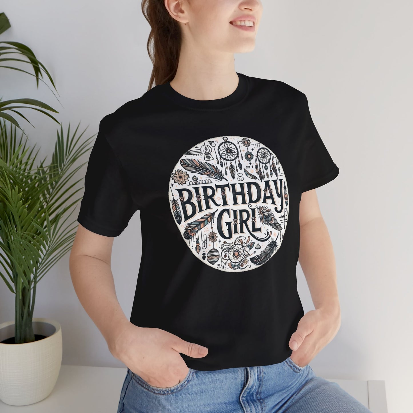 Boho Birthday Girl Gift Store Shirt