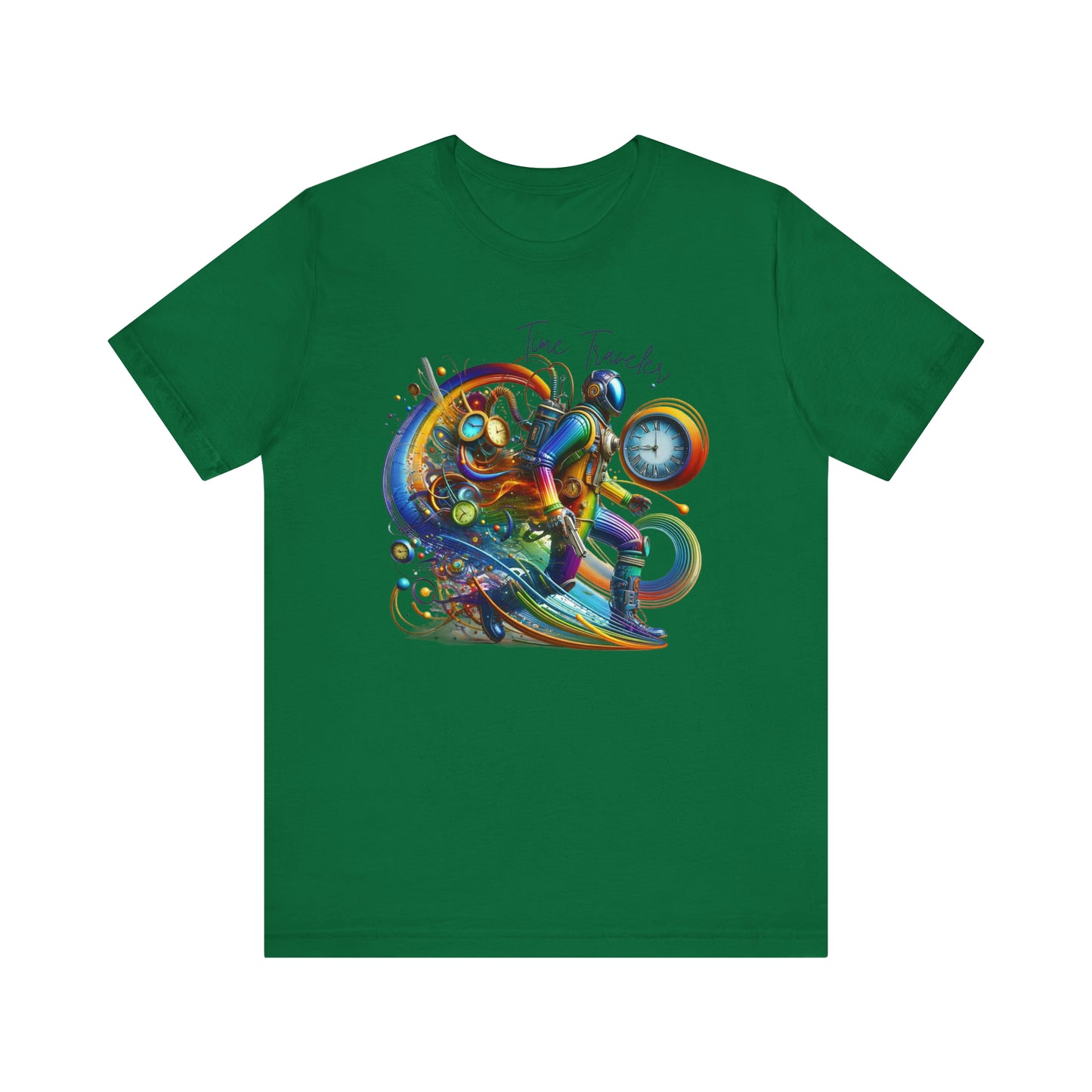 Colorful Time Traveler Sci-Fi Gift Store Shirt 2