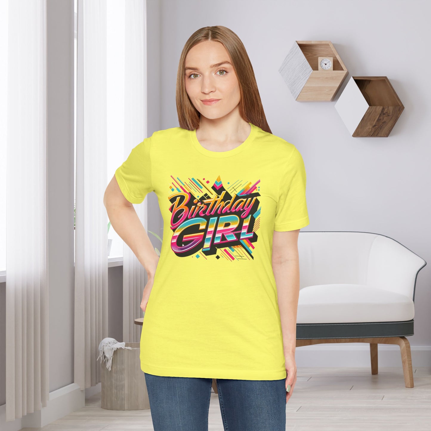 80s Themed Birthday Girl Gift Store Shirt