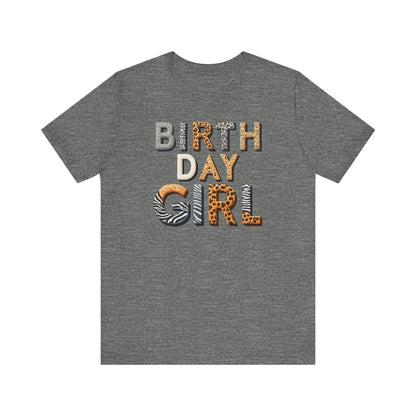 Animal Print Birthday Girl Gift Store Shirt