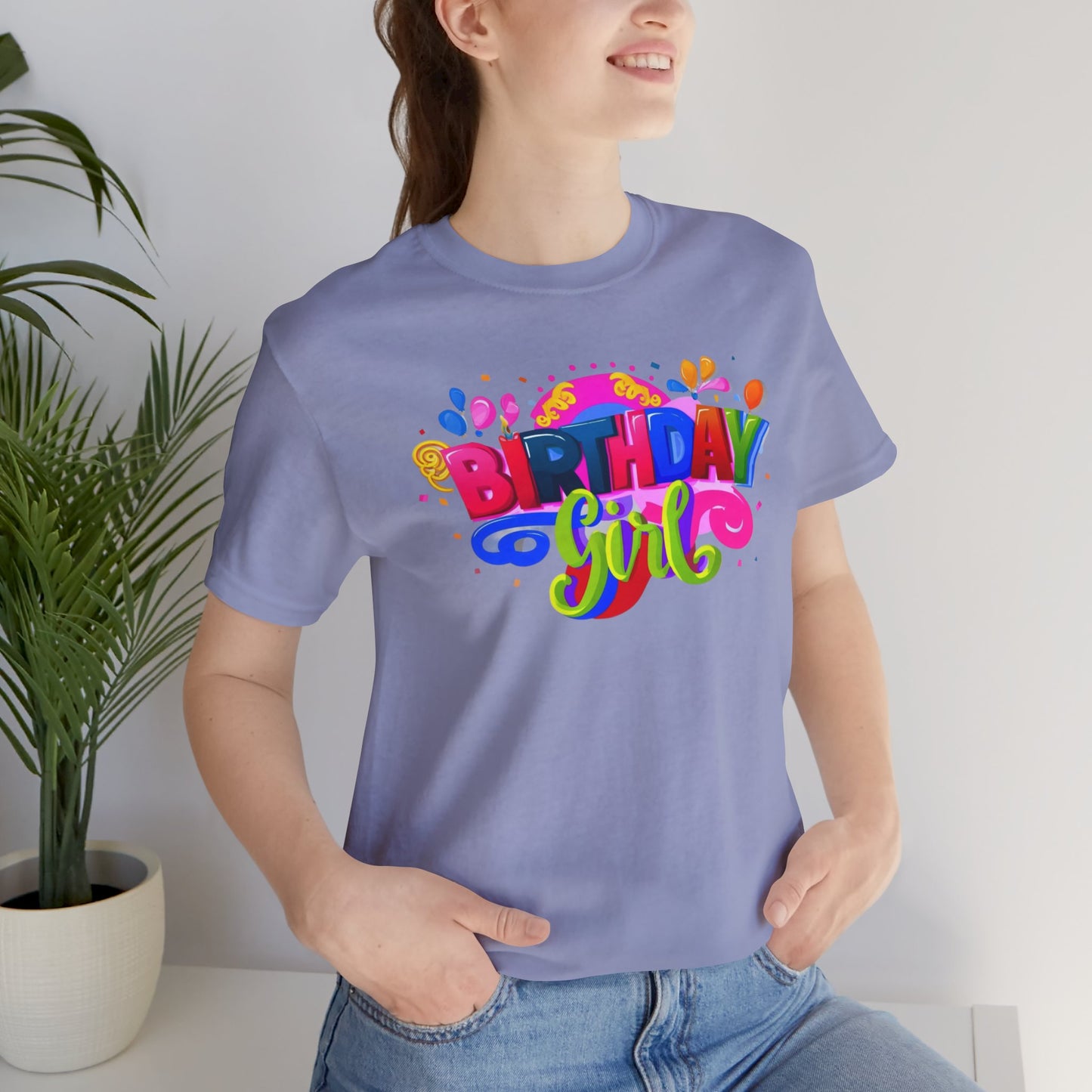 Vibrant Birthday Girl Gift Store Shirt