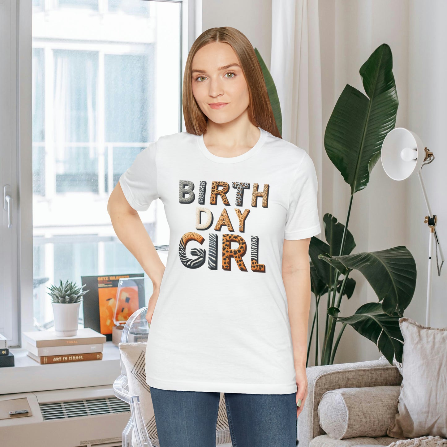 Animal Print Birthday Girl Gift Store Shirt