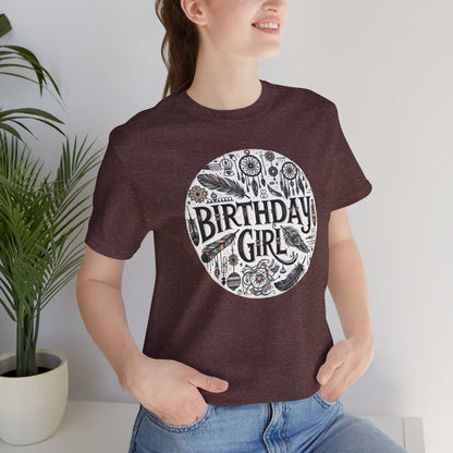 Boho Birthday Girl Gift Store Shirt