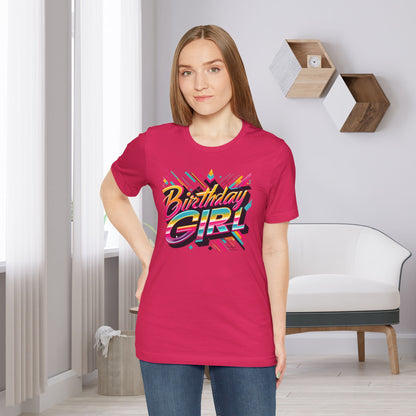 80s Themed Birthday Girl Gift Store Shirt