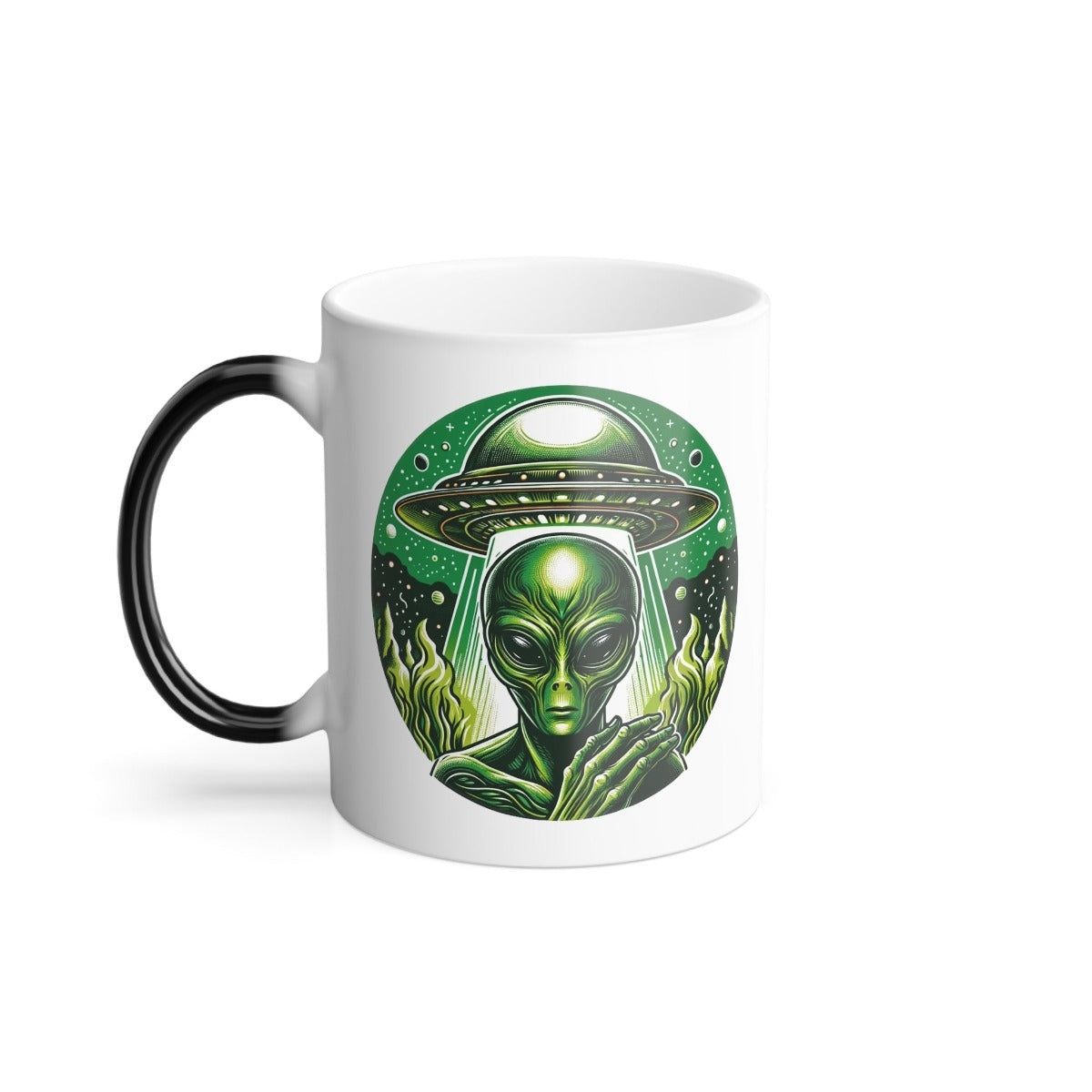 Green Alien Color Morphing Sci-Fi Gift Store Mug