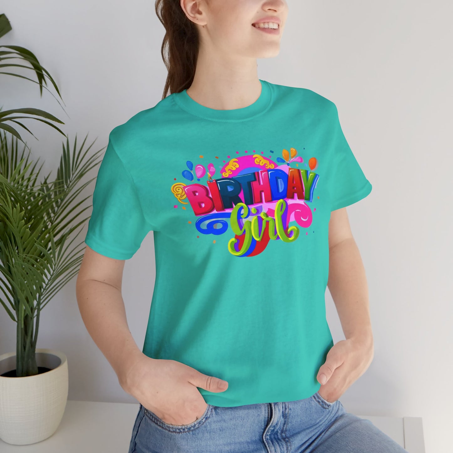 Vibrant Birthday Girl Gift Store Shirt