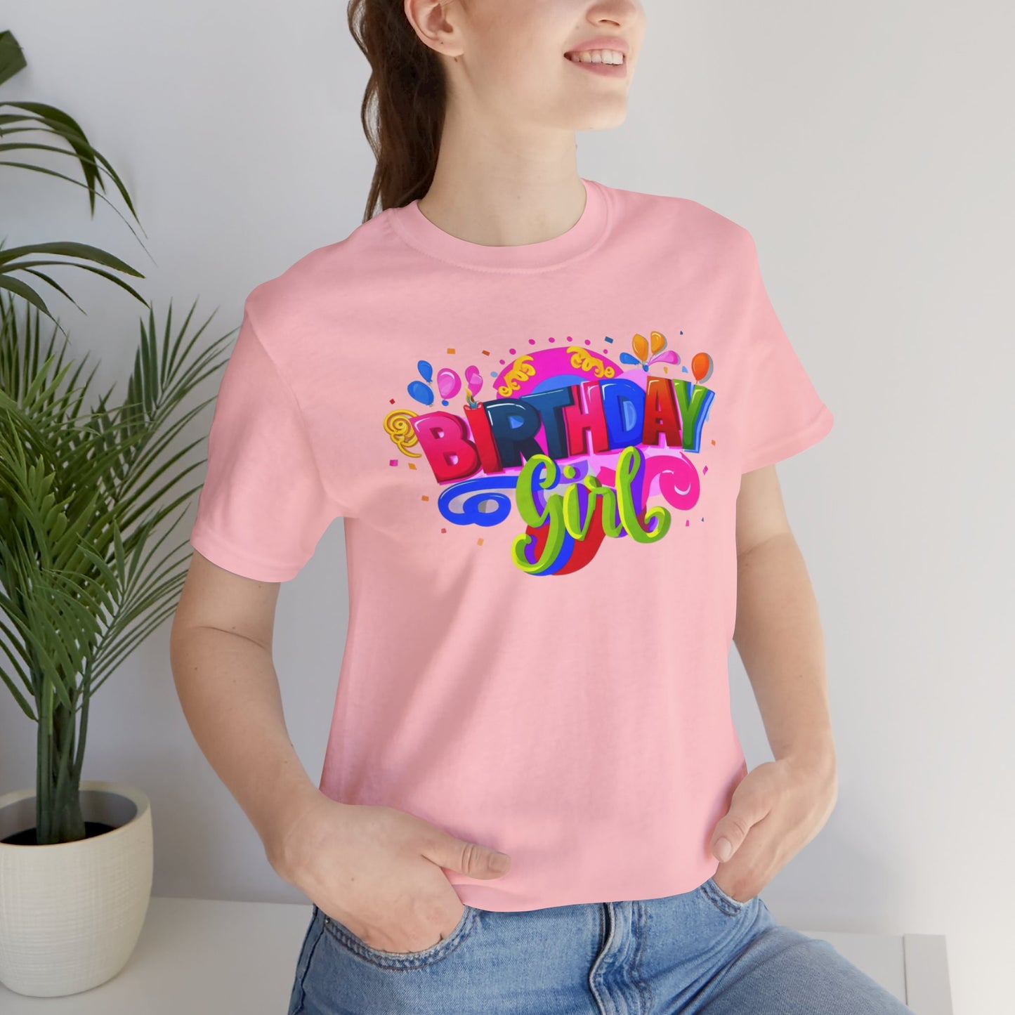 Vibrant Birthday Girl Gift Store Shirt