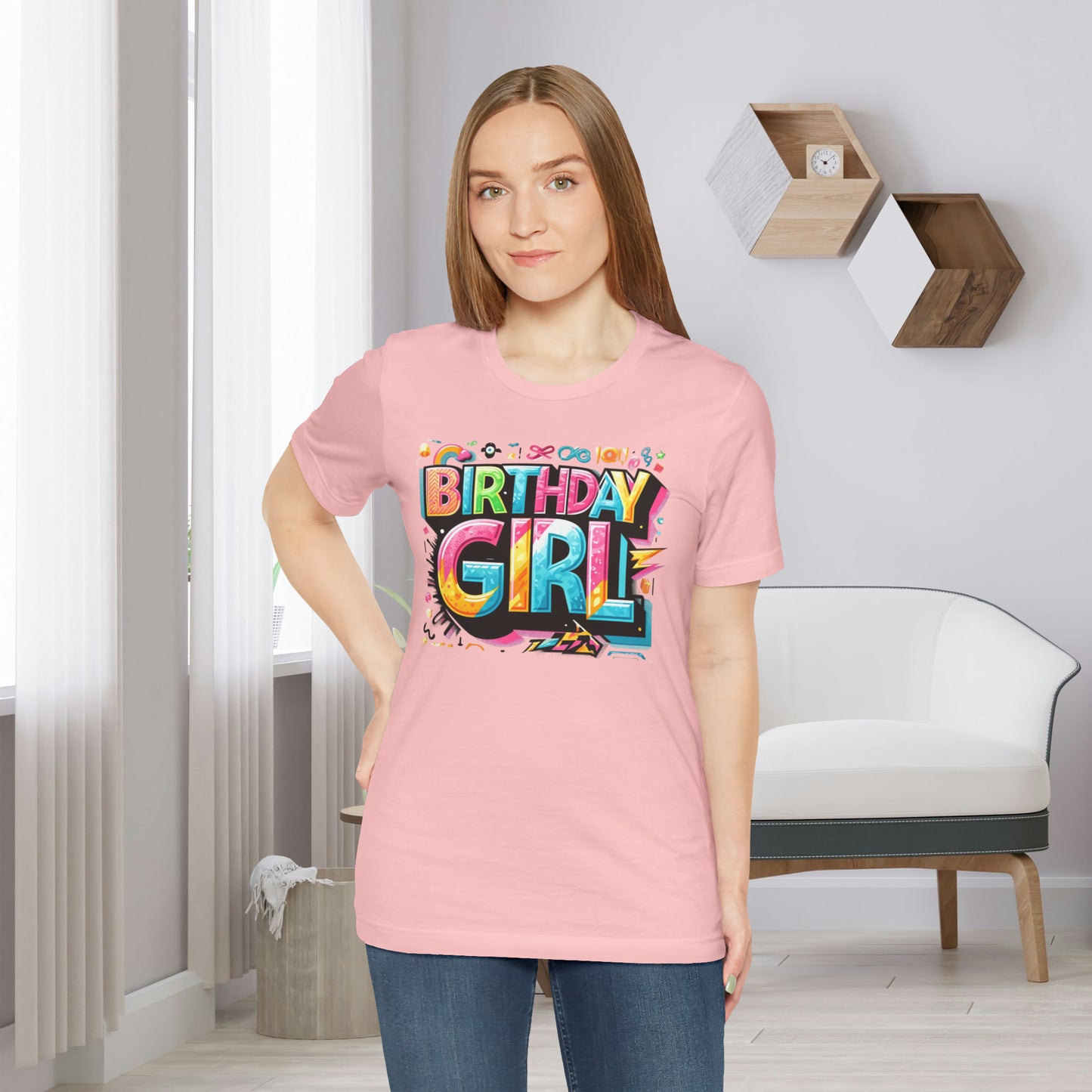 90s Themed Birthday Girl Gift Store Shirt