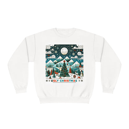 Ugly Christmas Gift Store Sweater Blue