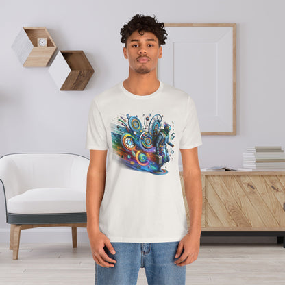 Colorful Time Traveler Sci-Fi Gift Store Shirt