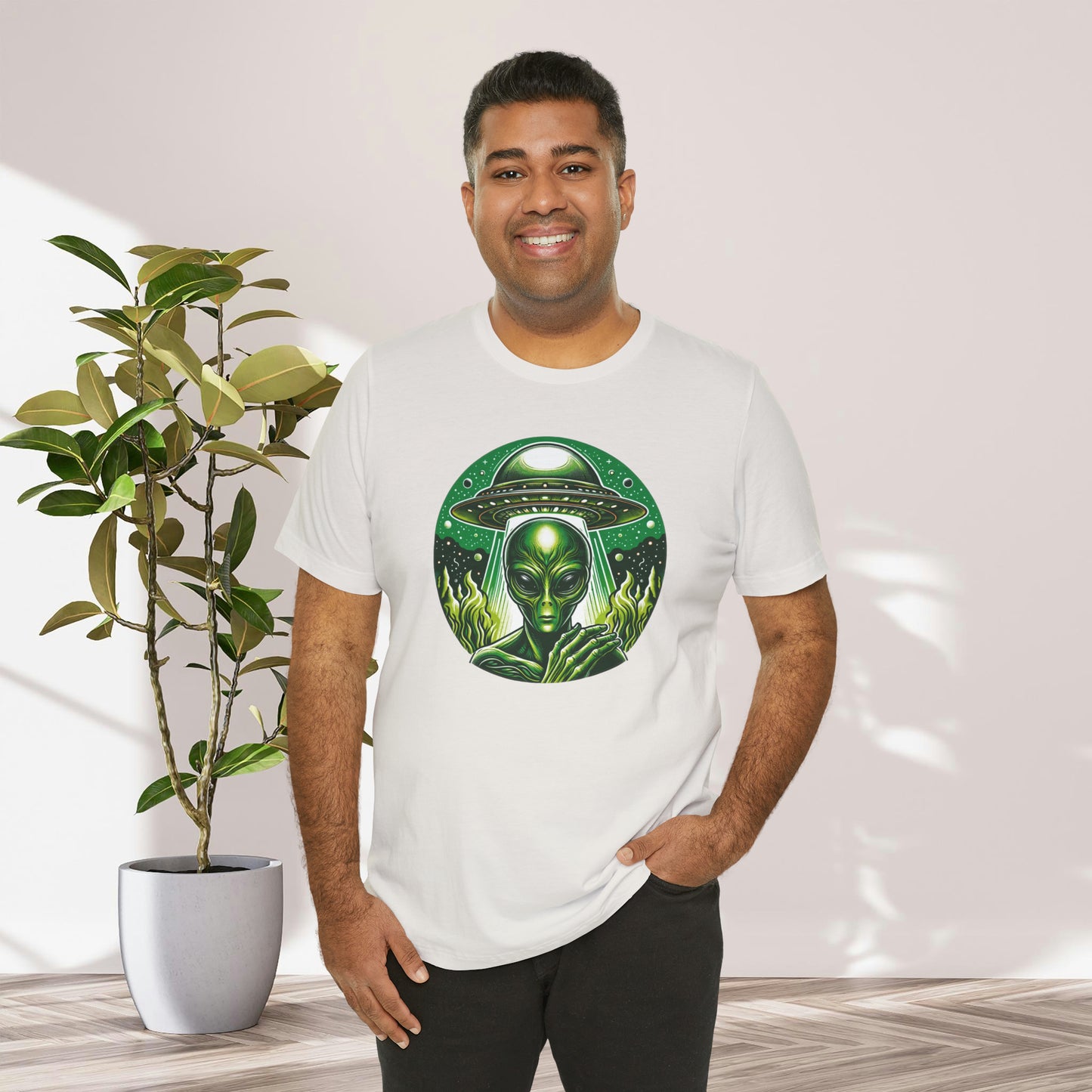 Green Alien Sci-Fi Gift Store Shirt