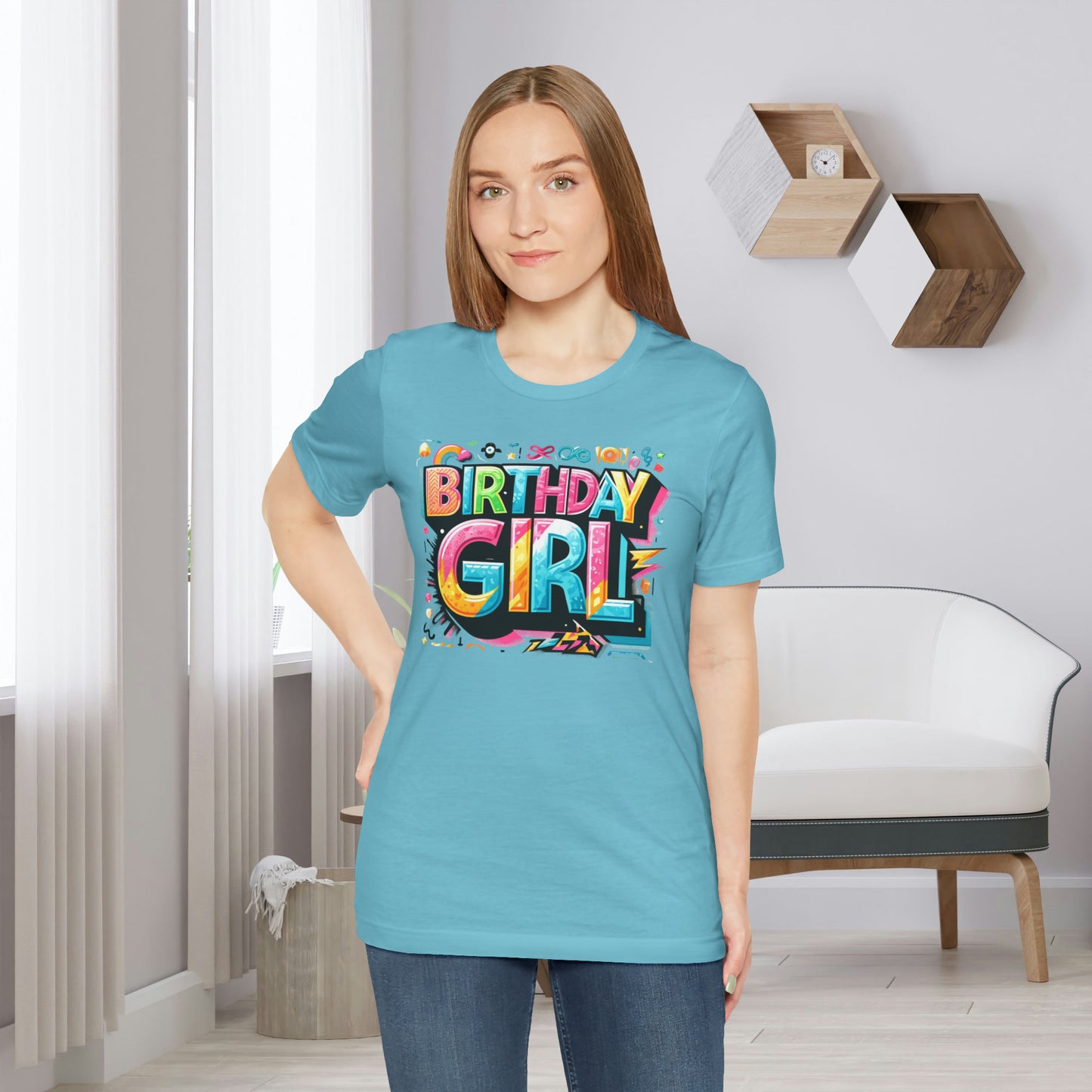 90s Themed Birthday Girl Gift Store Shirt