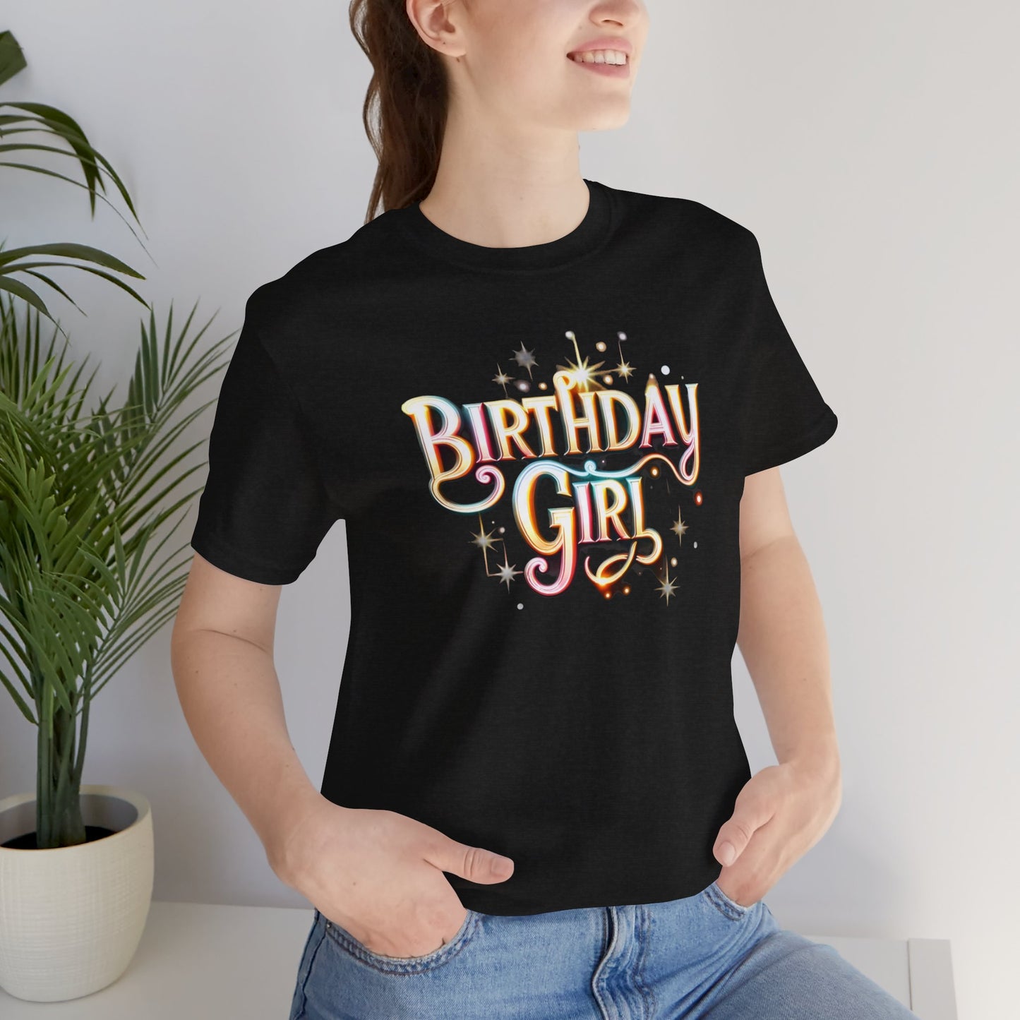 Glowing Birthday Girl Gift Store Shirt