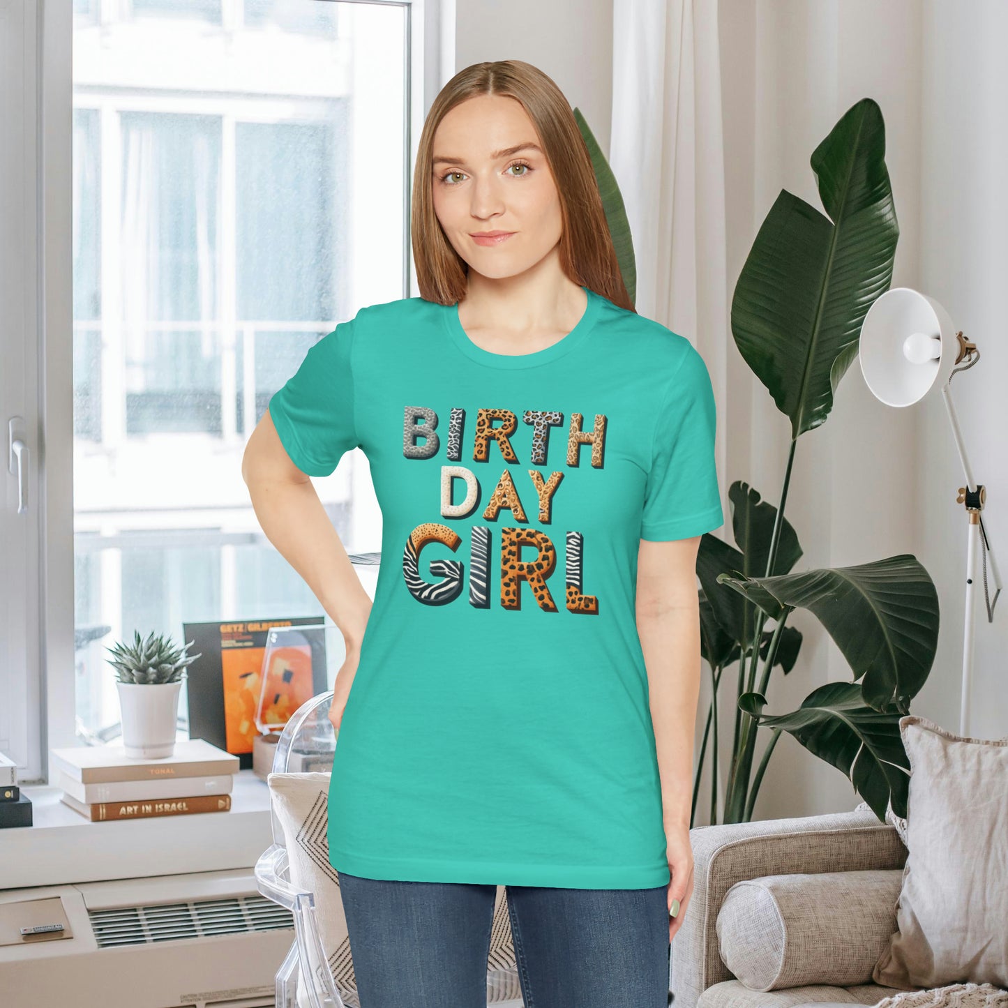 Animal Print Birthday Girl Gift Store Shirt