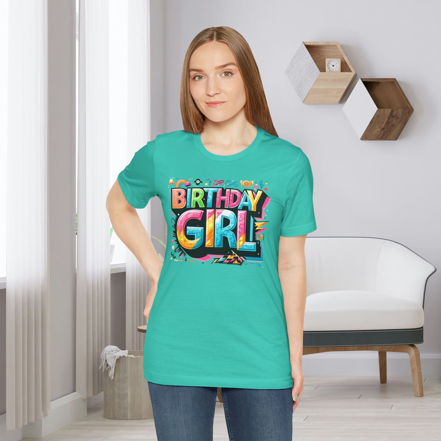 90s Themed Birthday Girl Gift Store Shirt