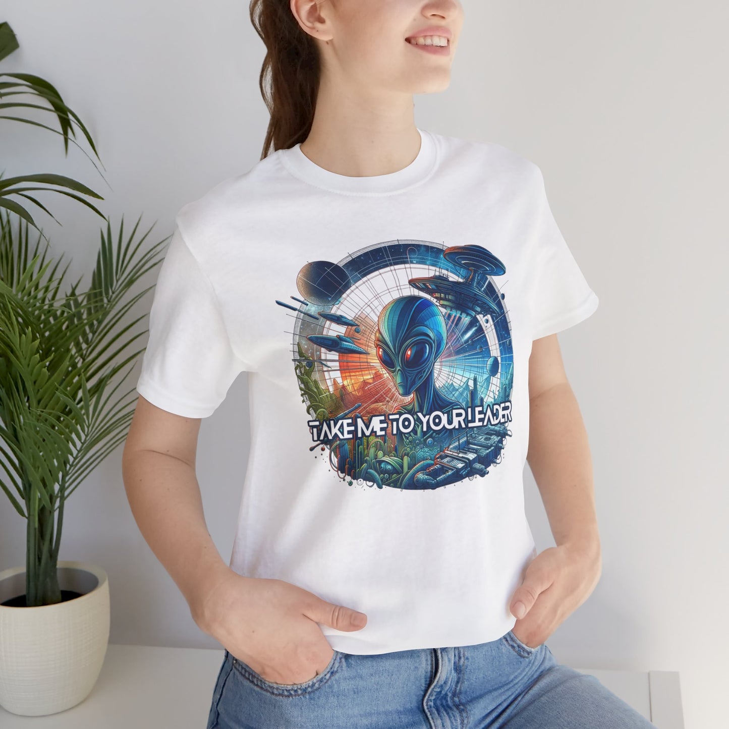 Take Me To Your Leader Sci-Fi Gift Store Shirt