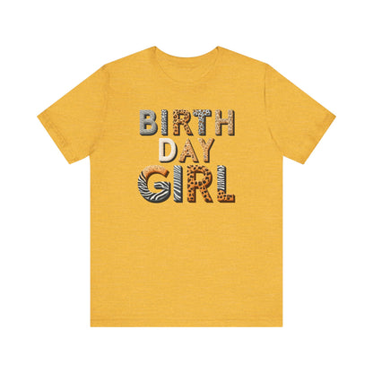 Animal Print Birthday Girl Gift Store Shirt