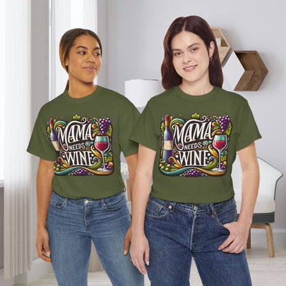 Mama Needs Wine Gift Store Shirt