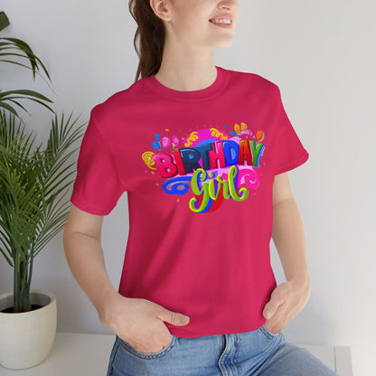 Vibrant Birthday Girl Gift Store Shirt