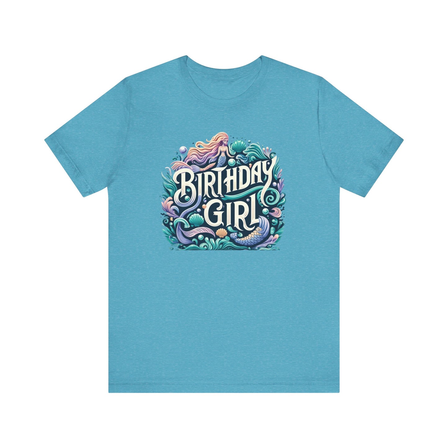 Mermaid Birthday Girl Gift Store Shirt