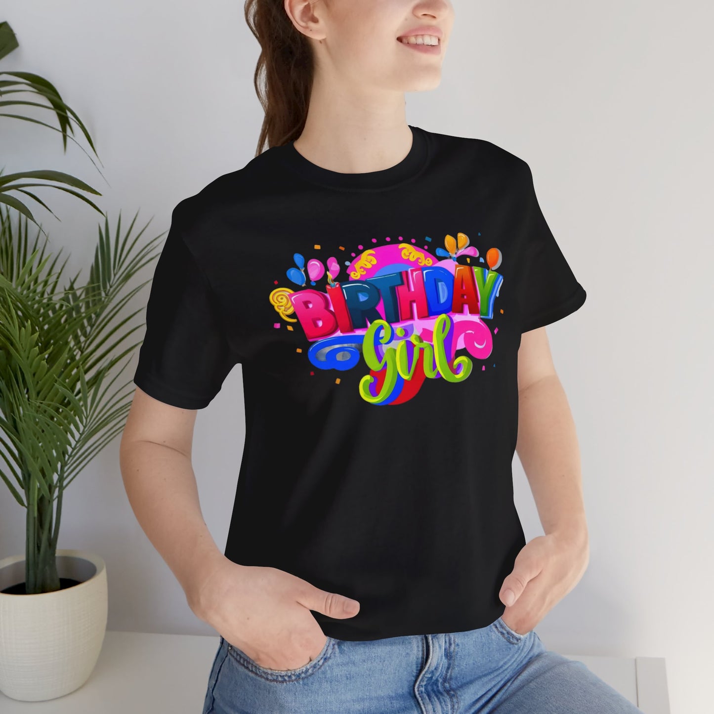 Vibrant Birthday Girl Gift Store Shirt