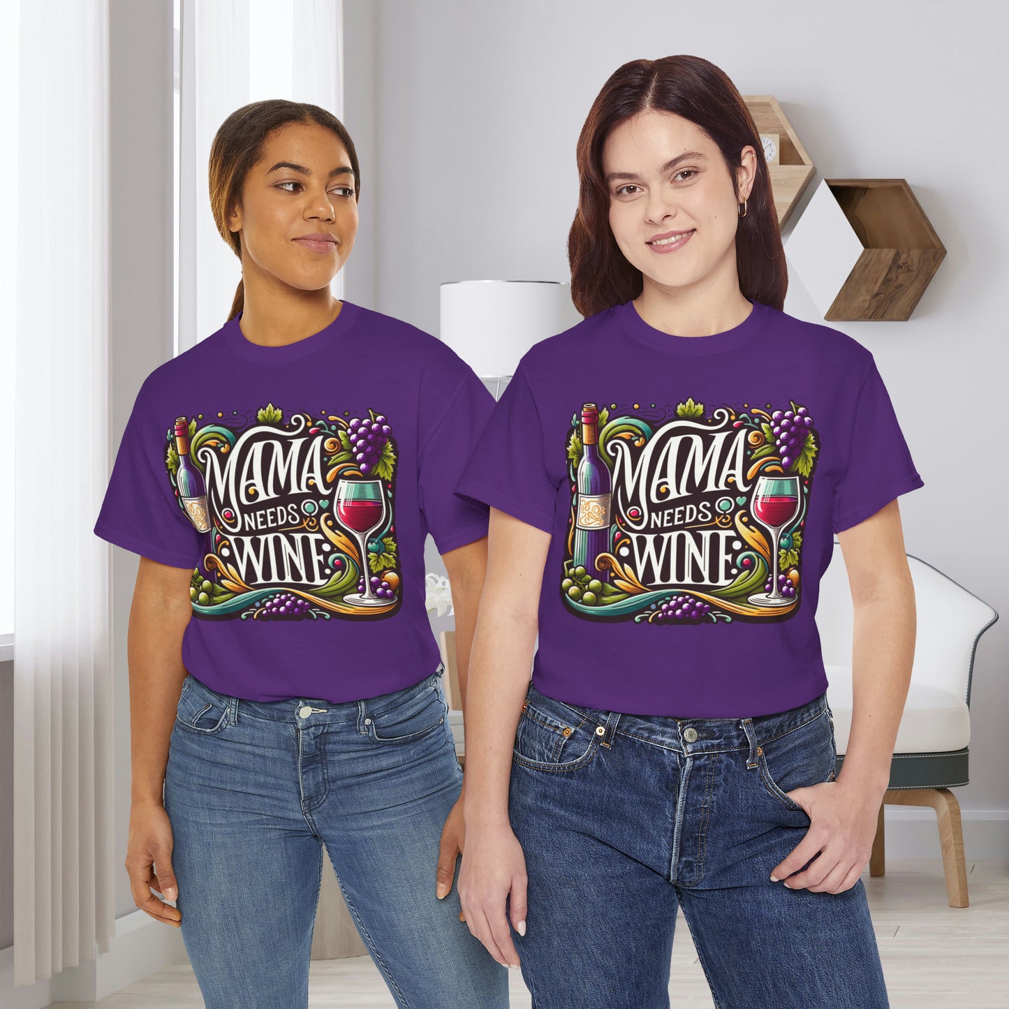 Mama Needs Wine Gift Store Shirt