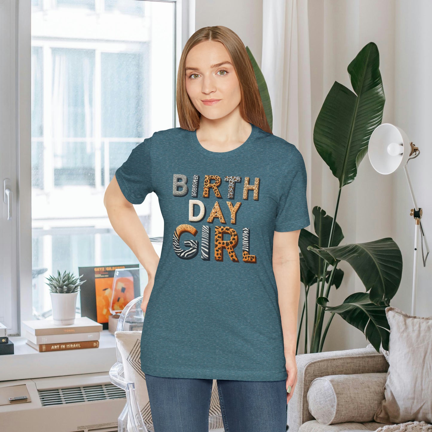 Animal Print Birthday Girl Gift Store Shirt