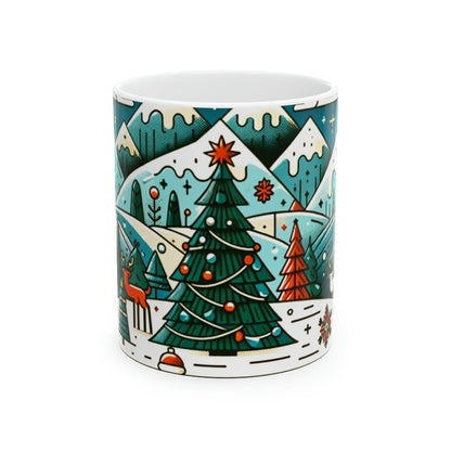 Christmas Winter Scene Gift Store Mug