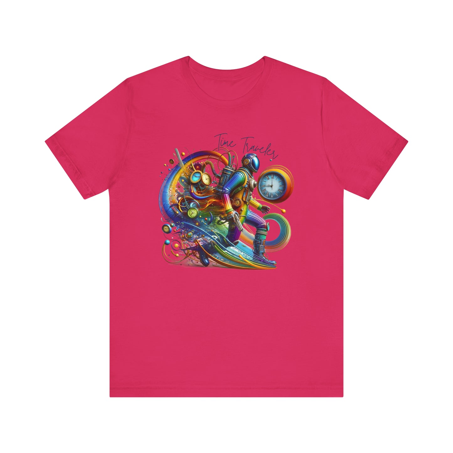 Colorful Time Traveler Sci-Fi Gift Store Shirt 2