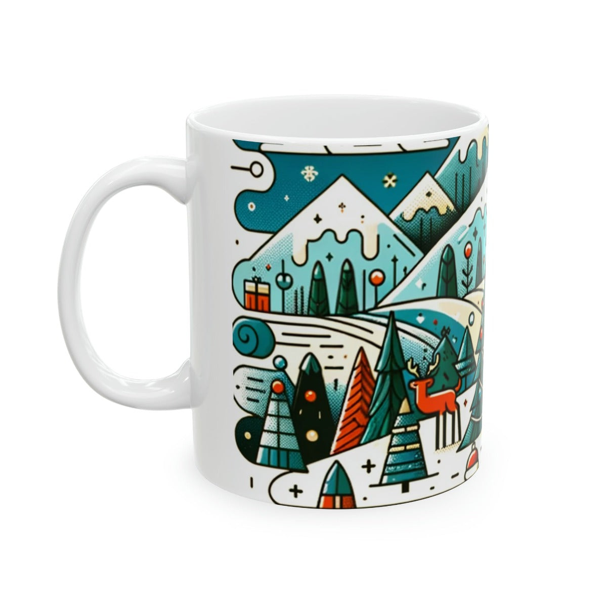 Christmas Winter Scene Gift Store Mug