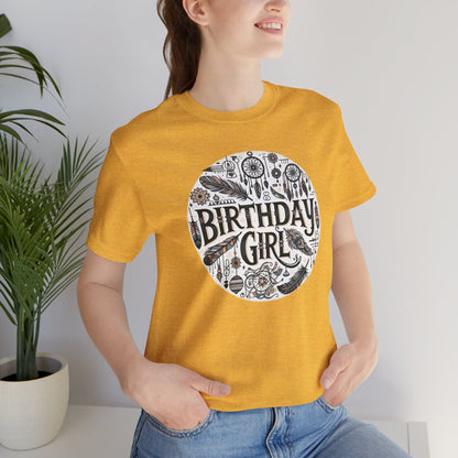 Boho Birthday Girl Gift Store Shirt