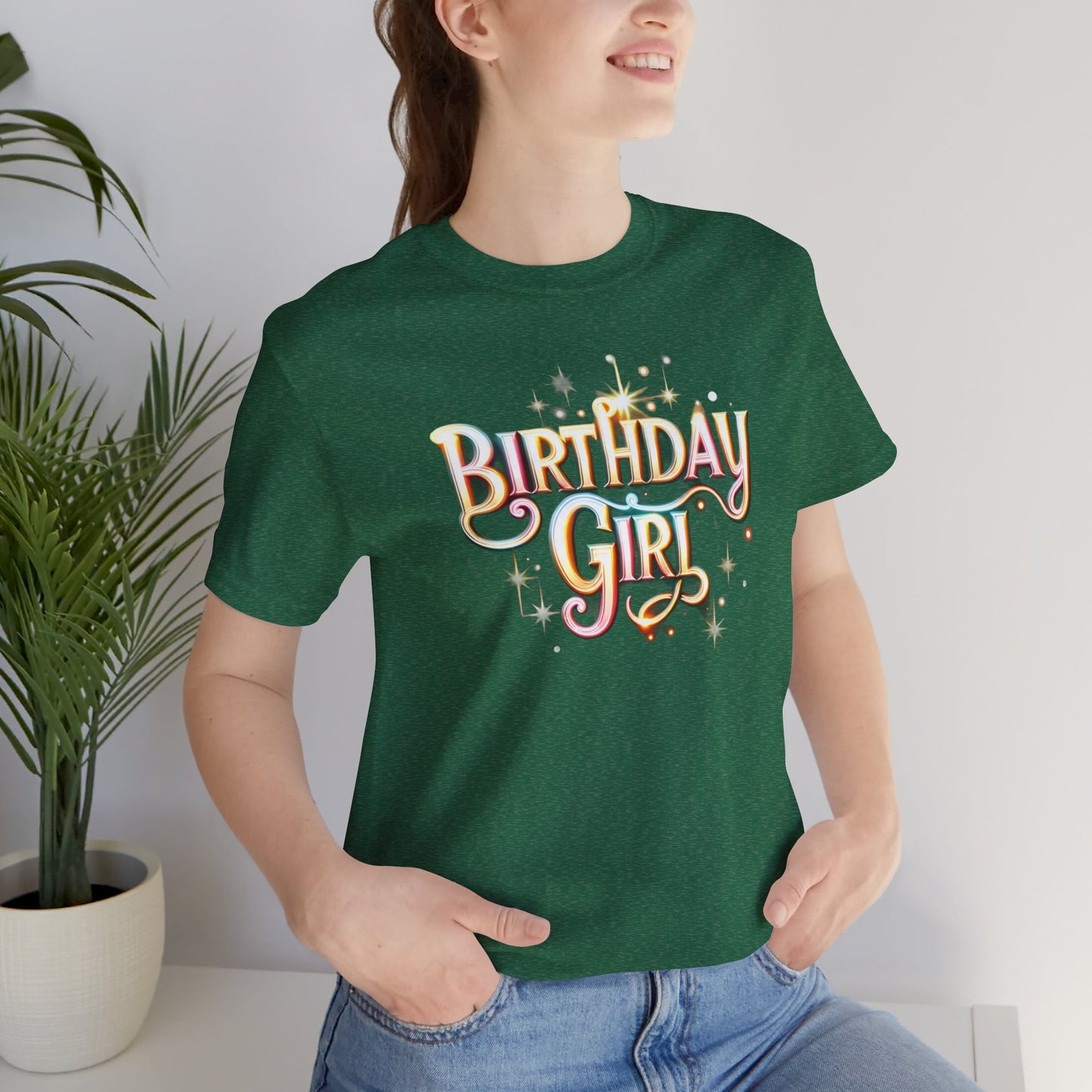 Glowing Birthday Girl Gift Store Shirt