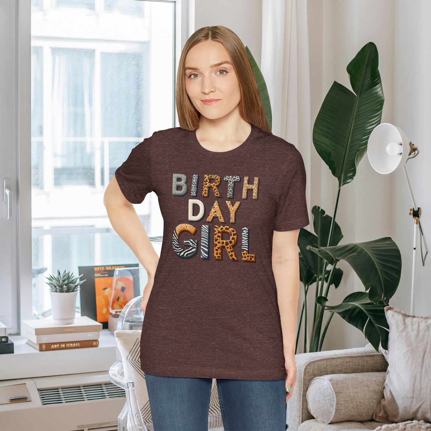 Animal Print Birthday Girl Gift Store Shirt